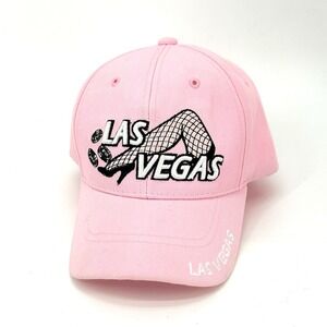 Las Vegas NV Cap Womens Hat Pink Embroidered Adjustable Sexy Legs